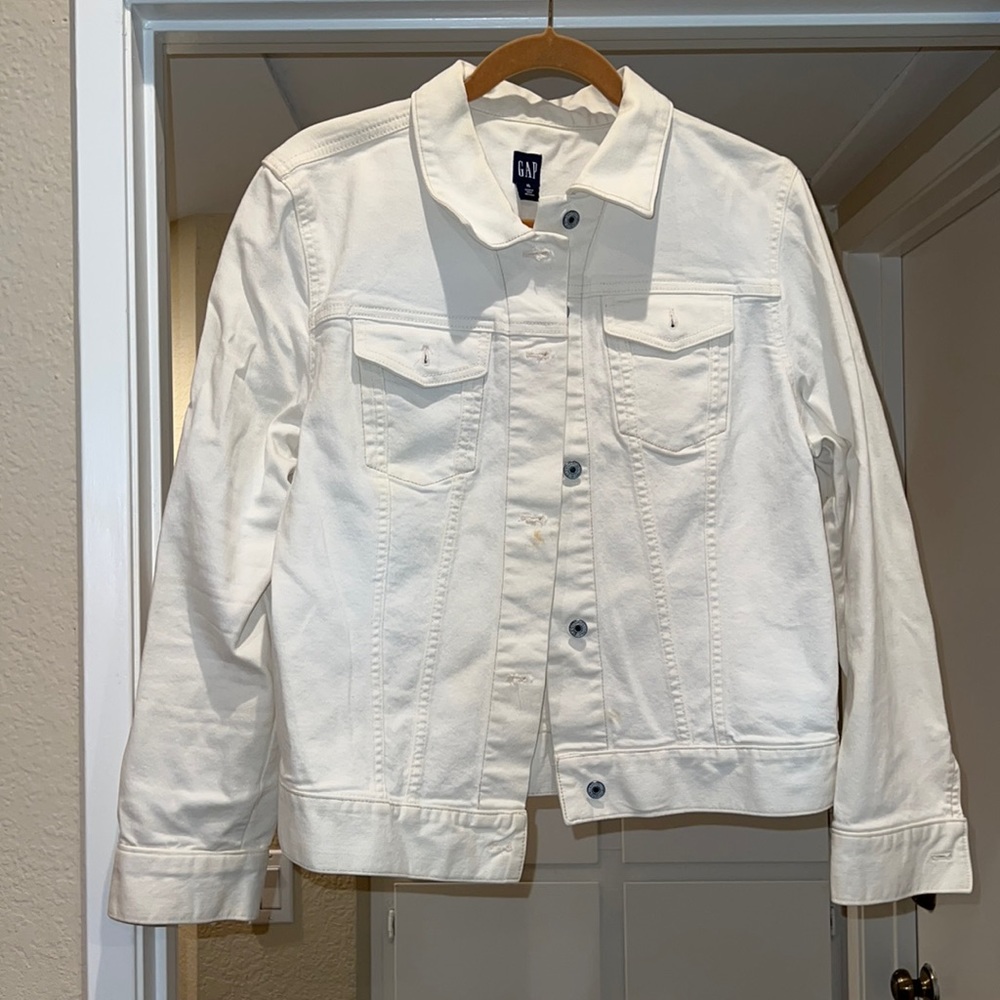 White Denim Jacket - image 1